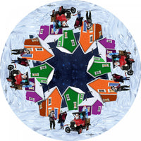 Polyester Digital Print Tablecloth Santa's Helpers 60 x 90