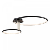 Halo Black Integrated LED Semi-Flush Mount II