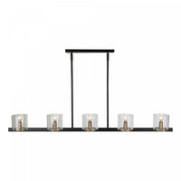 Salinas Black & Brass 5-Light Island Light