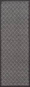 Eve Contemporary 2'0\" x 6'0\" Runner Rug in Grey Indoor Area Rug 