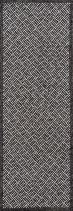 Eve Contemporary 2'0\" x 6'0\" Runner Rug in Grey Indoor Area Rug 