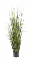 Artificial 47\" Grass Indoor And Outdoor In Black Pot 
