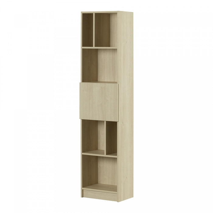 Liora 5-shelf Narrow Bookcase - Bleached Oak 