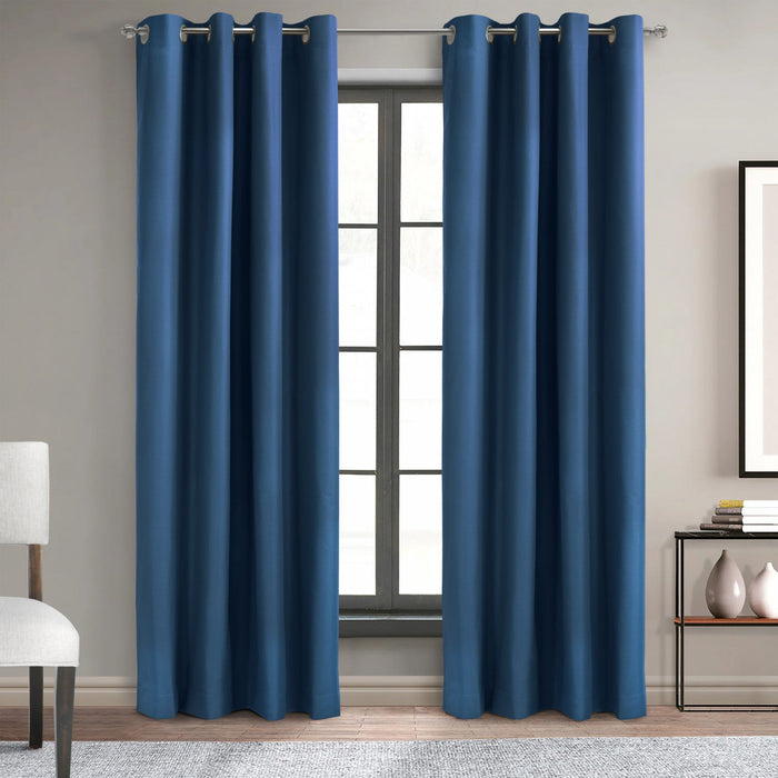 Thermaplus Alpine Navy Blackout Grommet Curtain Panel - 52 x 63