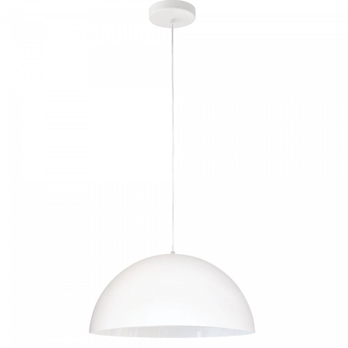 Dainolite Ofelia 1 Light Pendant Small Matte White Lamp