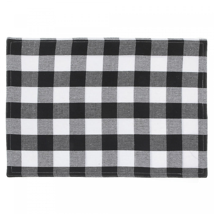 Cotton Placemat White Buffalo - Set of 12