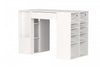 Crea Counter-height Craft Table - Pure White 