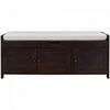 Olivia Pine Wood Storage Bench With 3-door Shoe Cabinet With Hidden Compartment - Espresso 