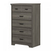 Versa 5-drawer Chest - Gray Maple 