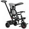 Qaba Kids Tricycle 4 In 1 Trike With Reversible Angle Adjustable Seat Removable Handle Canopy Handra