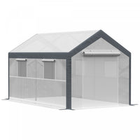 Outsunny 7' X 12' X 7' Heavy Duty Walk-in Greenhouse Seed Growth Tent White