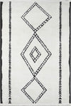 Zelda Contemporary 9'10\" x 12'10\" Area Rug in Ivory Indoor Area Rug 