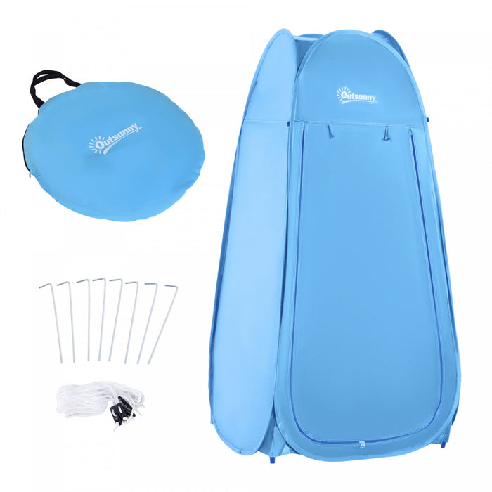 Outsunny Pop Up Shower Tent Portable Dressing Changing Room Privacy Shelter Tents For Outdoor Campin