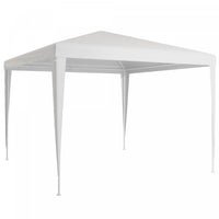 Outsunny 10x10ft Party Tent Portable Gazebo, Folding Garden Canopy Event Shelter Outdoor Sunshade Wh