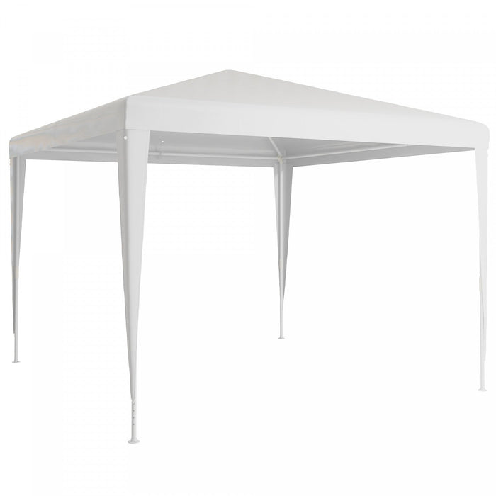 Outsunny 10x10ft Party Tent Portable Gazebo, Folding Garden Canopy Event Shelter Outdoor Sunshade Wh
