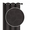 Embossed Panel Shell Chocolate 84\" - Set of 2 Drapes and Blinds