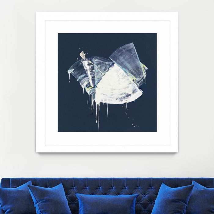 \"Bells In Motion\" Matted and Framed White 36x36 Wall Art