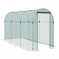 Outsunny 4' X 12' Plant Protection Tent Crop Cage With Door, Green