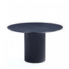 Hathaway Modern Industry Chic 47\" Round Dining Table in Black 