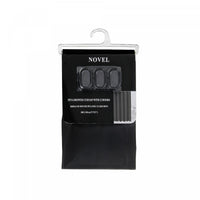 Peva Shower Curtain With 12 C Hooks 71x71 Black