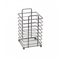 Black Metal Square Cutlery Holder Cookware