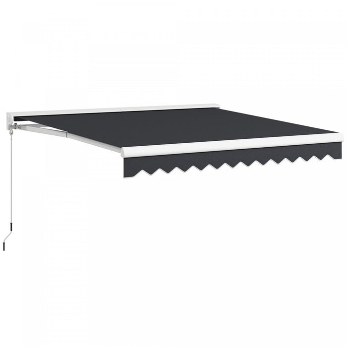 Outsunny 10' X 8' Motorized Retractable Awning With Remote Controller