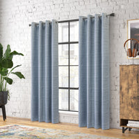 Solstice Navy Grommet Curtain Panel - 52