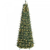 HOMCOM 7 ft Prelit Pop Up Christmas Tree, Collapsible Xmas Tree, Green