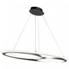 Gemini 38 W LED Black Nickel Flush Mount 