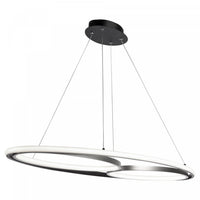 Gemini 38 W LED Black Nickel Flush Mount 