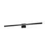 Dainolite Arandel Vanity Light 4\"d 24w LED Matte Black White Acrylic Diffuser Lamp