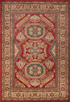 Aisha Traditional 9'3\" x 12'6\" Area Rug in Red Indoor Area Rug 