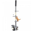 PawHut Floor to Ceiling Cat Tree, 4 Tiers Cat Tower, Adjustable Height 89-100", Tall Kitty Climbing Tower w/ Scratching Post, Condo, Bed, Perches, Dangling Ball for Indoor Kittens