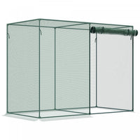 Outsunny 6.5 X 3.3ft Crop Cage, Zippered Door Plant Protection Tent Green
