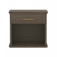 Clifford Traditional Nightstand in Walnut (1-Drawer)