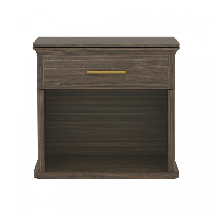 Clifford Traditional Nightstand in Walnut (1-Drawer) 