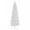 Homcom 7ft Tall Pencil Artificial Christmas Tree With Steel Base, White