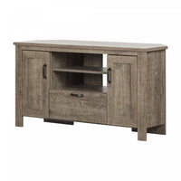 Lionel Corner Tv Stand, For Tvs Up To 48 Inches - Weathered Oak 