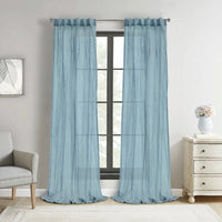 Habitat Paloma Cream Sheer Dual Header Curtain Panel - 52 x 63