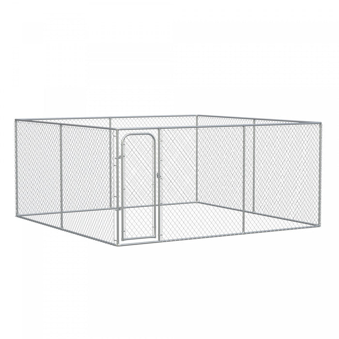 Pawhut 172 Sq. Ft. Dog Playpen Outdoor, Walk-in Dog Run Kennel Puppy Exercise Pen With Galvanized St