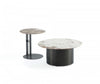 Alondra Modern Glam 2-Piece Coffee Table & End Table Set in Black 