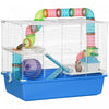 Pawhut Hamster Cage, Small Animal House, 3-level Guinea Pig Cage Gerbil Haven, Tunnel Tube System, W