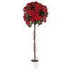 Red 59\" Poinsettia Tree
