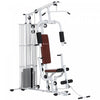 Soozier Multifunction Home Gym Equipment With 100lbs Weight Stack, White