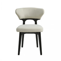 Susie Wooden Dining Chairs Set Of 2 With Upholstered Fabric Side Chairs And Wood Legs,beige