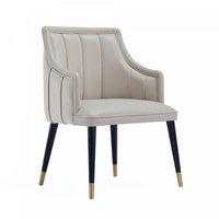 Eda Modern Wood Armchair in Light Gray Dining Chair 
