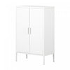 Crea Metal 2-Door Accent Cabinet - Pure White 