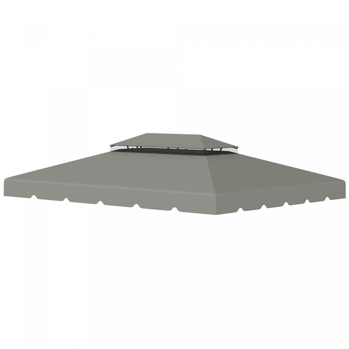 Outsunny 13.1' X 9.8' Gazebo Replacement Canopy, Double Vented Gazebo Top Cover For Garden Patio Out