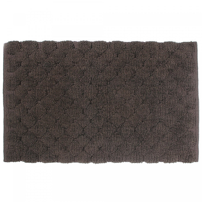 Handwoven Pompom Bathmat Chocolate 20 x 32 Bathmat