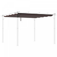 Outsunny Retractable Replacement Pergola Canopy For 10' X 10' Pergola, Pergola Cover Replacement, Co
